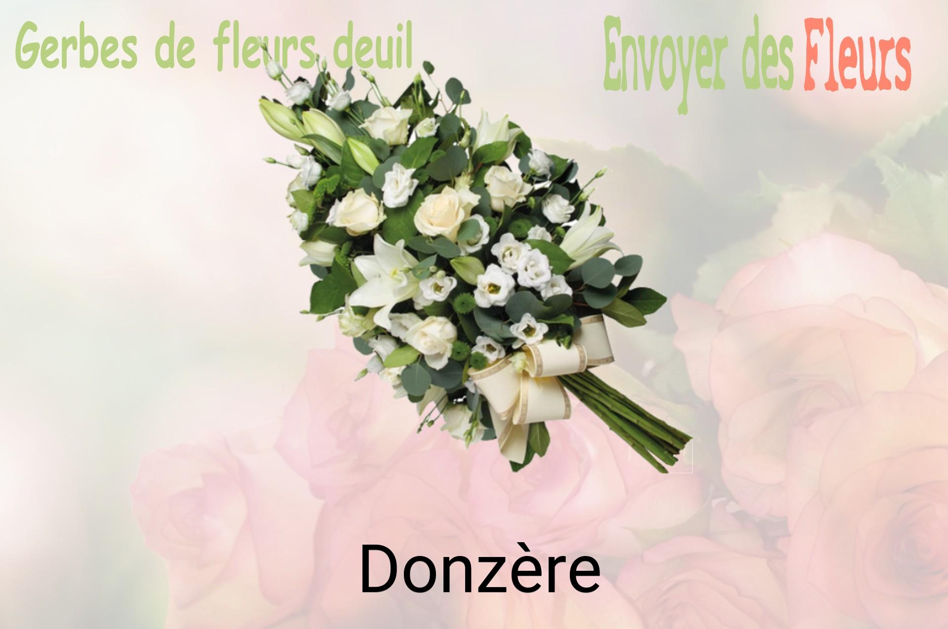 Gerbe de fleurs de deuil livrée à Donzère